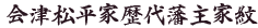会津松平家歴代藩主家紋
